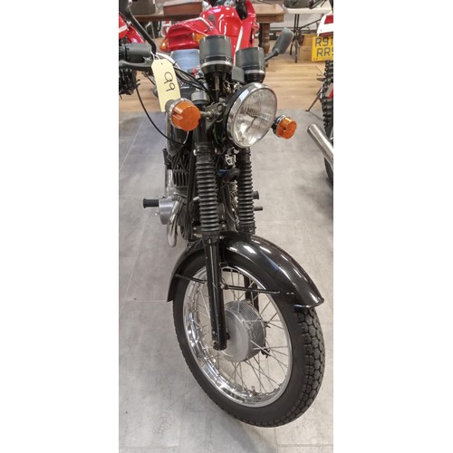 120 - Jawa 350 TS motorbike, 1987 starts easily, new cables, tyres, battery and shock absorbers.  Fitted w... 