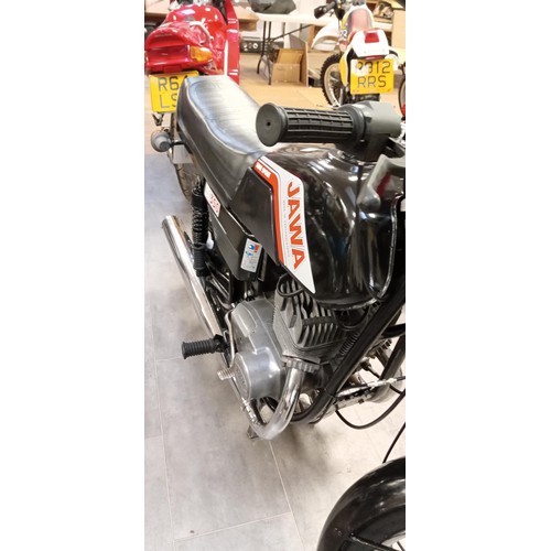 120 - Jawa 350 TS motorbike, 1987 starts easily, new cables, tyres, battery and shock absorbers.  Fitted w... 