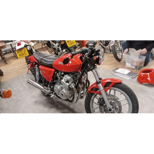 144 - Benelli 654 sport motorbike, 1982.  572km from new.  In original condition, this motorcycle has had ... 