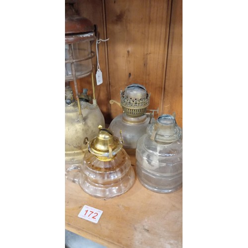 172 - Tilley lamp and oil lamps