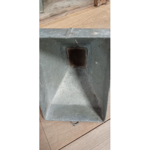 180 - Pair of vintage galvanised funnels