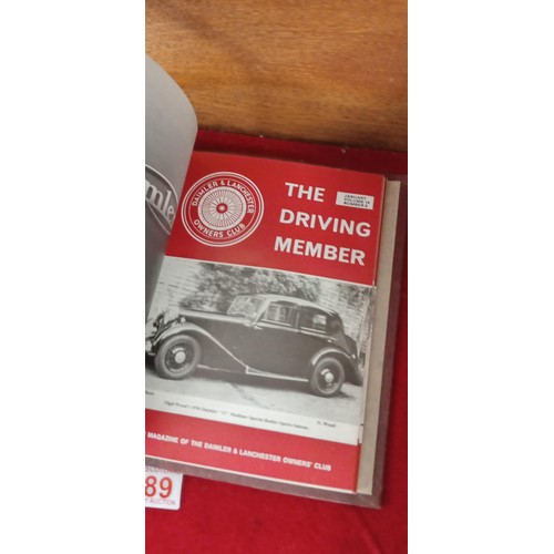 189 - The Driving Member for the Daimler & Lanchester Owners Club volume 1 - 12 in its original binder