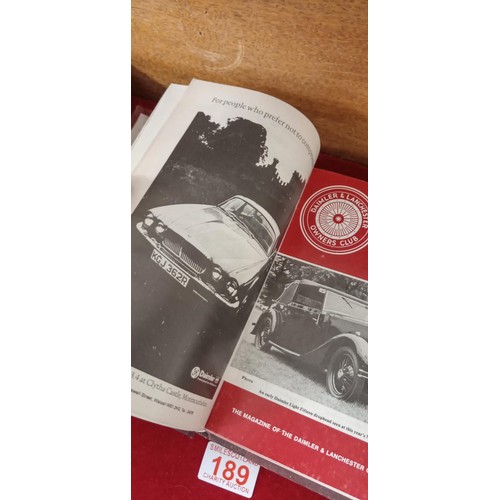 189 - The Driving Member for the Daimler & Lanchester Owners Club volume 1 - 12 in its original binder