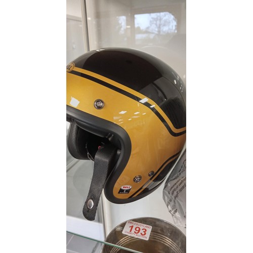 193 - Brand new Bell custom 500 open face helmet size small 55-56cm with visor in original bag