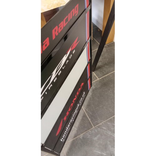 206 - Genuine Honda Racing Fireblade double sided pit board with stand