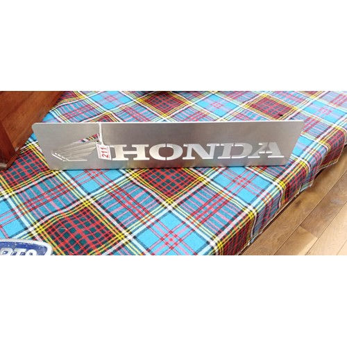 211 - Genuine Honda metal advertising sign