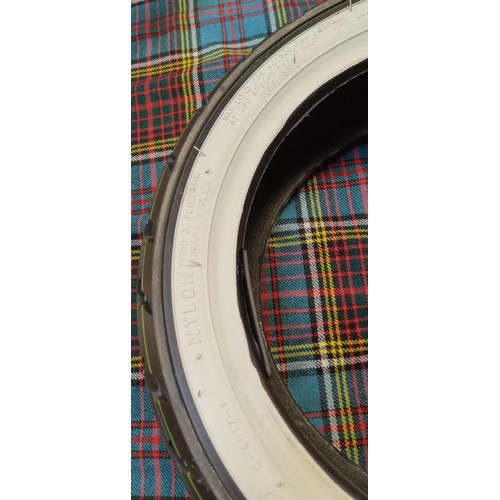 213 - Brand new white wall Vespa etc tyre 120/70-12 58P