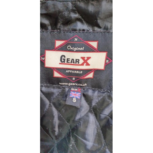 216 - Gearex original with body armour ladies motorcycle jacket with gloves size S