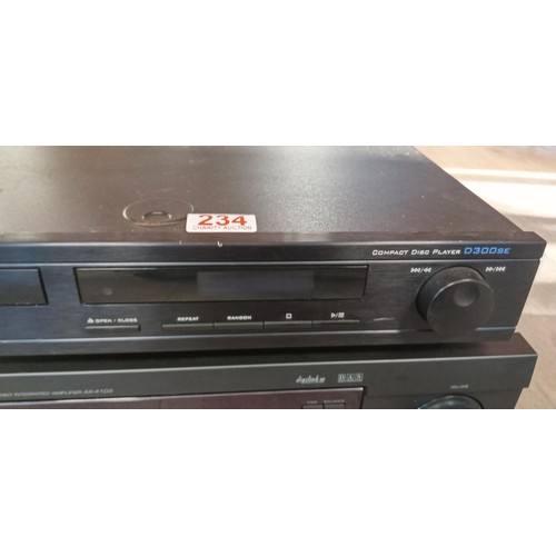 234 - Cambridge audio compact disc player D300SE plus Sherwood Digilink amplifier