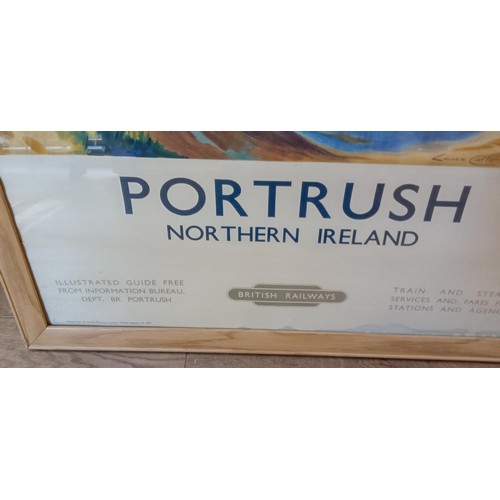 192A - Port Rush Northern Ireland vintage railway poster designed by Larce Cattermole