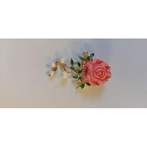 4 - Large flower brooch