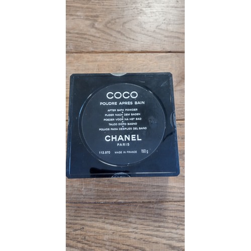 13 - Coco Chanel Paris after bath powder 150g unopened in original box