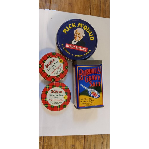 46 - Selection of collectable tins to include tobacco, gravy slat and more