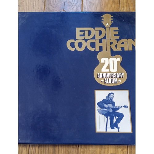 47 - Eddie Cochran 20th anniversary Album four record box set liberty - united, record LP VINYL, Box Set