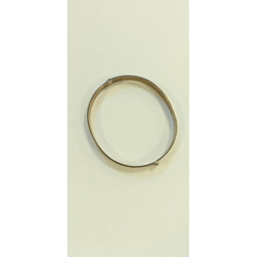 69 - Solid silver bangle hallmarked