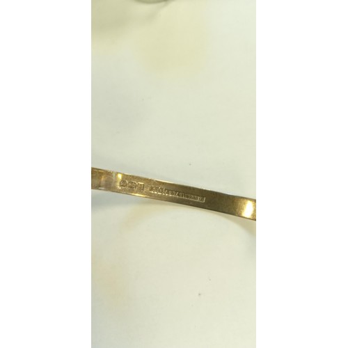 69 - Solid silver bangle hallmarked