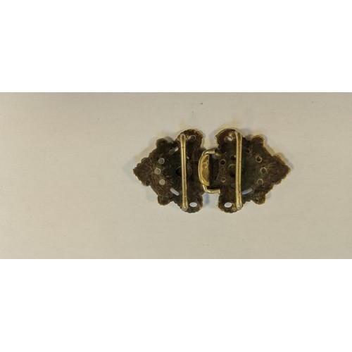 70 - Antique white metal belt buckle