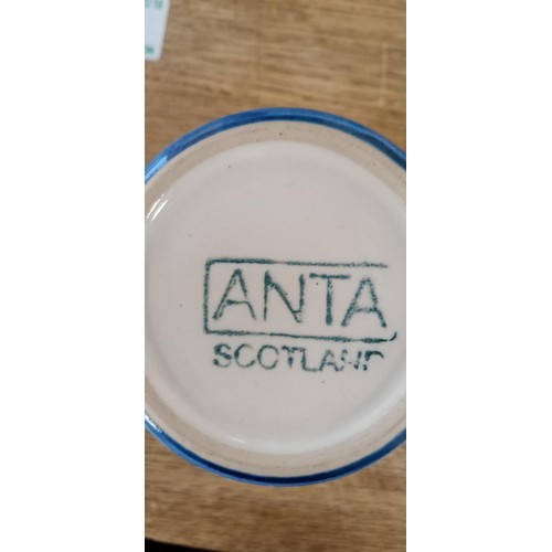 20 - Selection of Anta mugs, saucers and dish