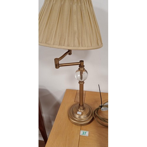 37 - Laura Ashley side table swing arm lamp