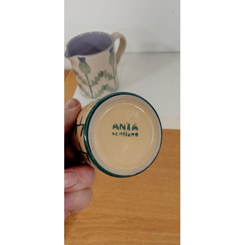 39 - Anta made in Scotland Thistle jug plus Anta bowl