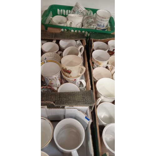 49 - Large selection of collectable mugs to include mainly Royalty