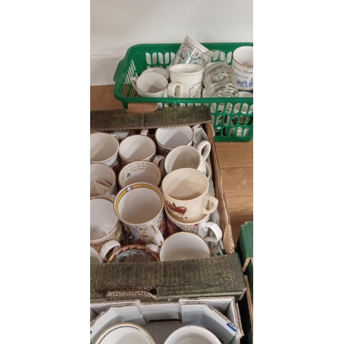 49 - Large selection of collectable mugs to include mainly Royalty