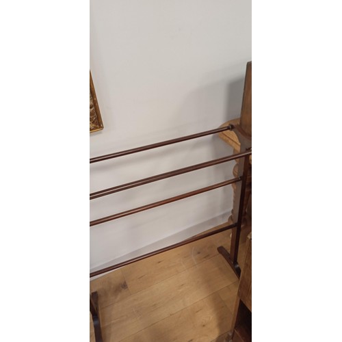 62 - Vintage towel rail A/F plus clothes rack/ dryer