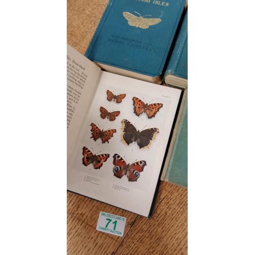 71 - Vintage books on Moths and butterflies