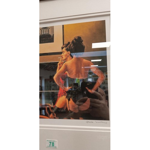 78 - Jack Vettriano framed and signed print with COA 11/100 'Master of Ceremonies' latest release