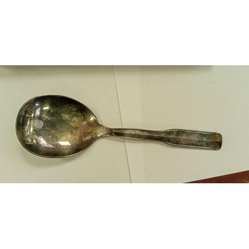 99 - Danish silver hallmarked spoon with Copenhagen Assay mark with a box it arrived in