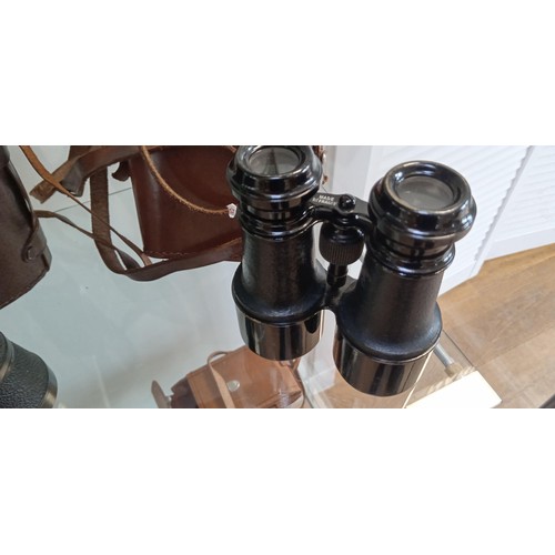 123 - 2 Pairs of vintage binoculars in original cases