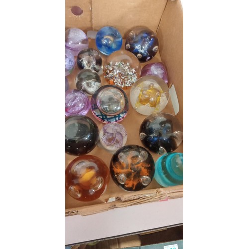 163 - Selection of collectable paperweights to include Caithness and more