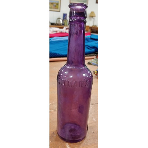 231 - Vintage Newmans Australian purple bottle very rare