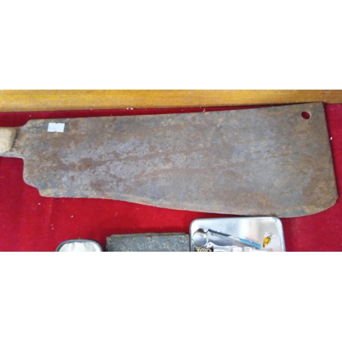 234 - Vintage butcher's cleaver. You must be over 18 to purchase this item.