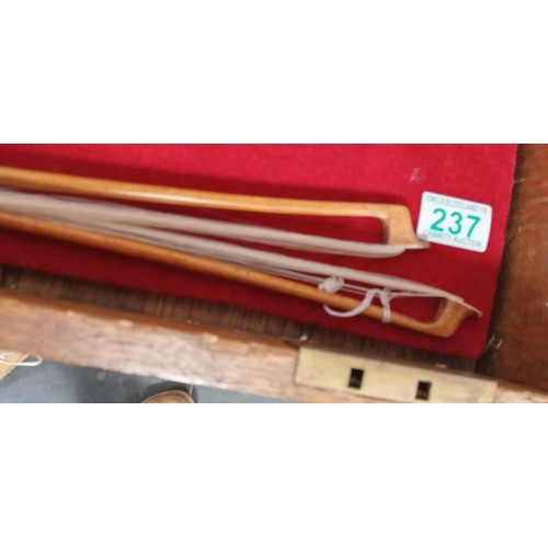 237 - Pair of vintage fiddle bows