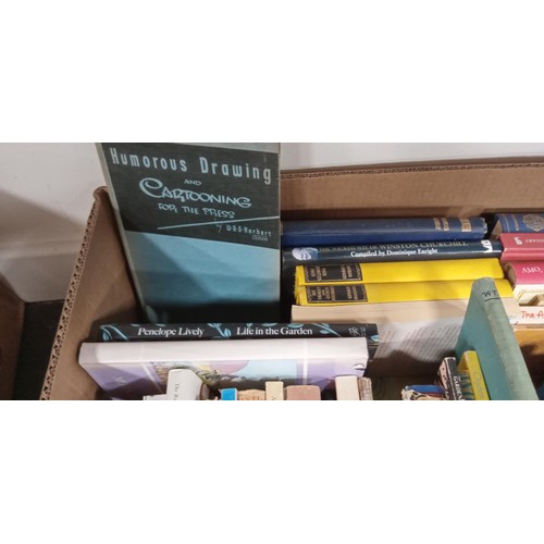 238 - 3 boxes of mainly vintage books