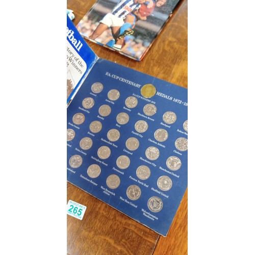 265 - Vintage Football 78-79 sticker albums mainly full plus FA Cup Centenary 1872-1972 coin set