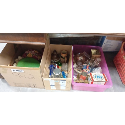 269 - 3 boxes of mixed items