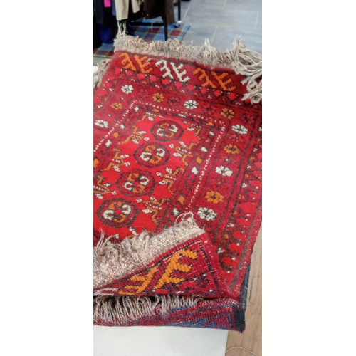 318 - 2 Pakistan Balouch hand knotted small rugs