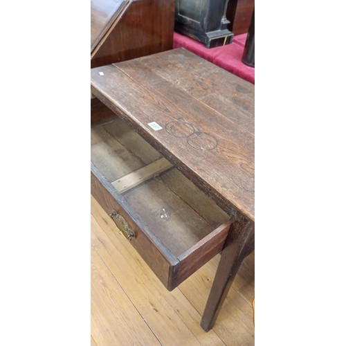 337 - Oak believed circa 1860's table with drawer needs a little TLC