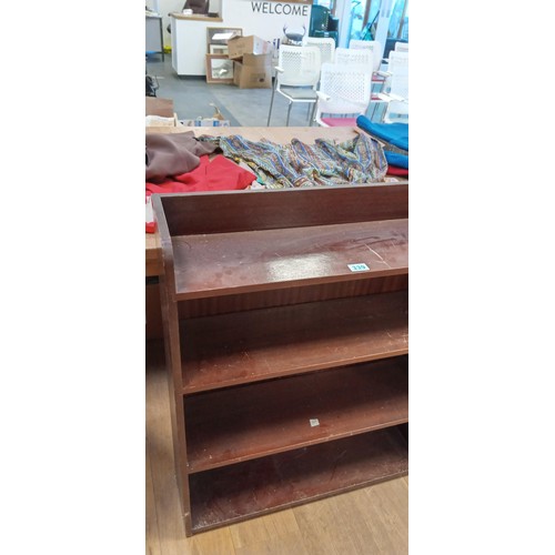 339 - Heavy wooden bookcase