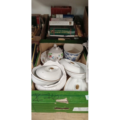 80 - A large selection to include books, mirrors, China, table mats and more