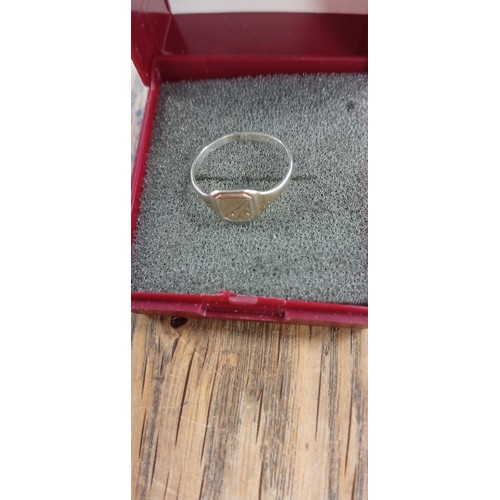 9 - Childs silver and 9ct ring