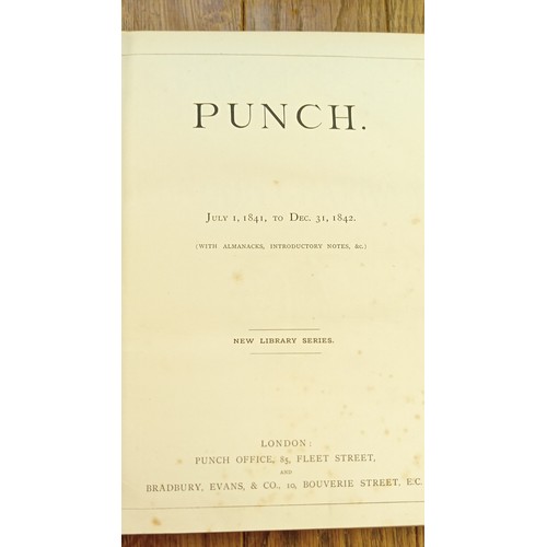 31 - Antique Punch book 1st July 1841-December 31st 1842 first edition new library series