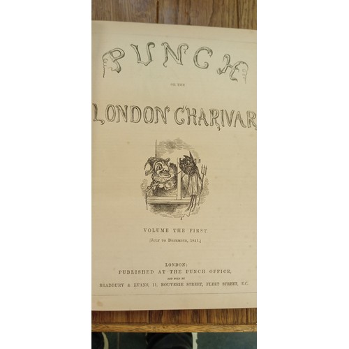 31 - Antique Punch book 1st July 1841-December 31st 1842 first edition new library series