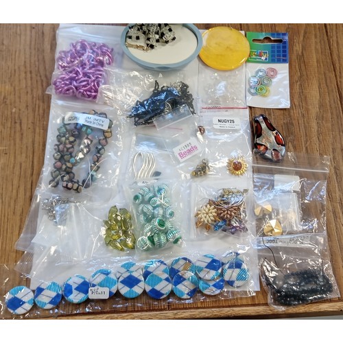 56 - Selection of items for making costume jewellery