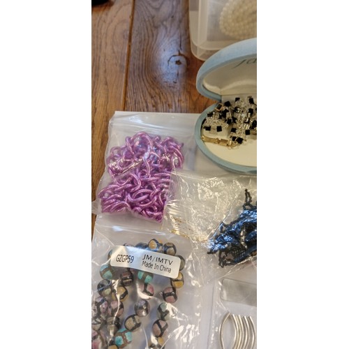 56 - Selection of items for making costume jewellery