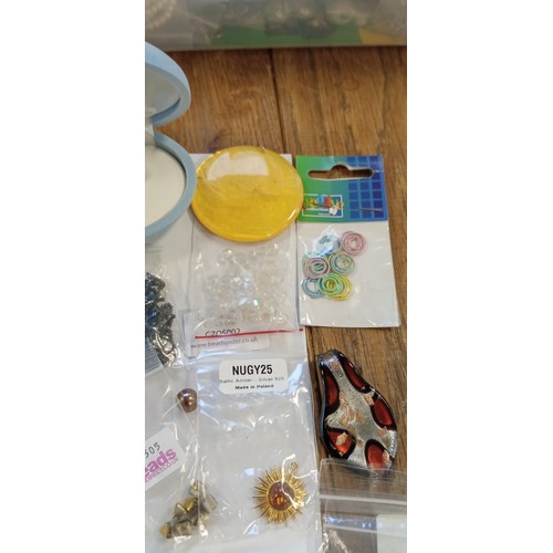 56 - Selection of items for making costume jewellery