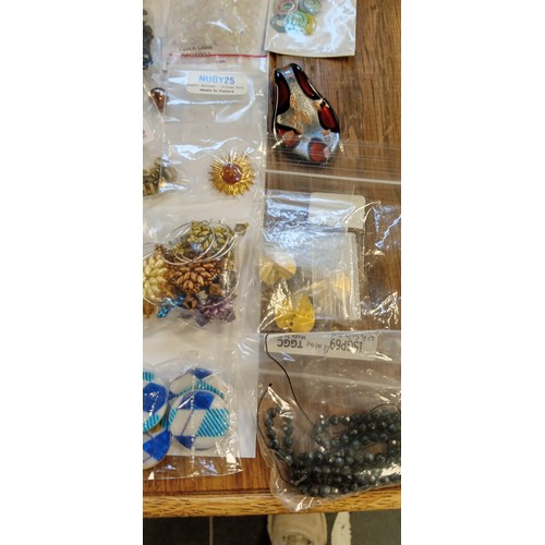 56 - Selection of items for making costume jewellery