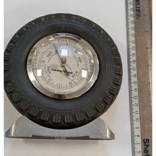 57 - Vintage Good Year tyre barometer